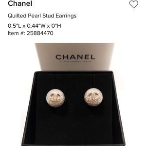 Channel quilted stud earrings